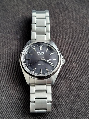 Pulsar Sub Brand Of Seiko Gents Watch 39mm Dial Solor Operated Quartz Watch